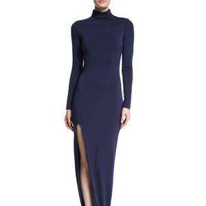 Elizabeth & James Lana Turtleneck fitted dress navy